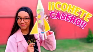 cohete de vinagre y bicarbonato